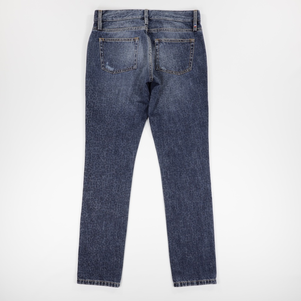 Etienne Marcel‎ Women's Leopard Distressed Tapered Denim Jeans Blue Size 27 - Picture 4 of 9